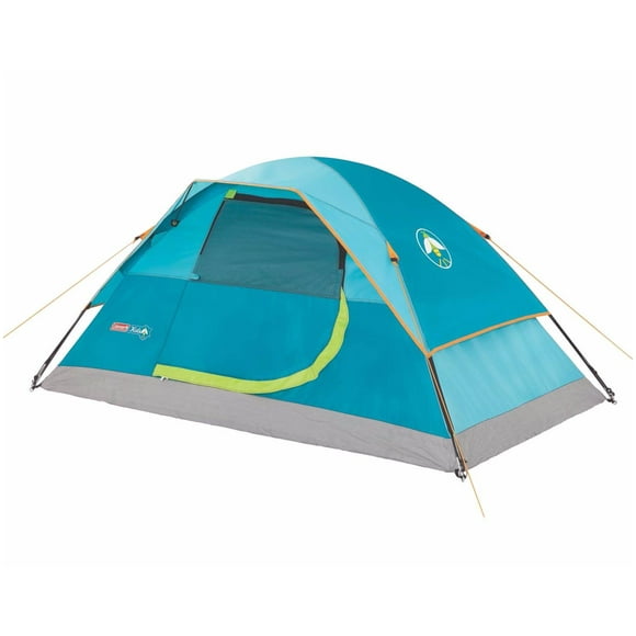 Coleman Youth Kids Wonder Lake 7 x 4 Dome Camping 2-Person Tent w/Rainfly, Blue
