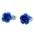 thumbnail image 2 of Gemelos de latón Yuyangstore Flores Rosas Azul Real, 2 of 7