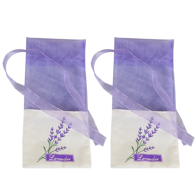 20 bolsitas vacías con fragancia de lavanda y estampado floral (morado claro)