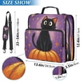 thumbnail image 3 of Zipper Binder 3 Rings Stationery Office Files Daily Organizer File Folder Storage Bag Starry Cute Black Cat, 3 of 8