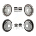 thumbnail image 1 of Transit Auto Front Rear Coated Disc Brake Rotors and Ceramic Pads Kit for Car Toyota Camry Avalon TRD KGC-101032, 1 of 11