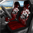 thumbnail image 2 of HUIACONG Automotive Interior Accessories, with Key Pendant Seat Protectors Auto Hand Rest Pad, 14 Pcs Skull and Floral Design Car Interior Accessory, 2 of 7