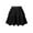 Black, variant on SILVERCELL 6-14Y Girls Sequin Ruffle Skirts Elastic Waist Layered Tutu Skirt for Party, Latin, Ballet, Dancewear