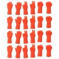 thumbnail image 2 of Knitting Needle Stoppers, Rubber Material Rock Paper Scissors 4 Sets Orange Knitting Needle Point Protectors Small Error  For DIY Art, 2 of 8