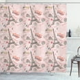 thumbnail image 1 of Ambesonne Paris Shower Curtain, Croissant Macaroon Muffin, 69"Wx84"L, Multicolor, 1 of 3