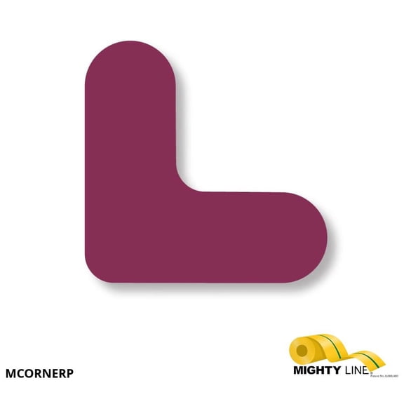 Mighty Line 3/4" Wide Solid Purple Mini Corner Pack of 108