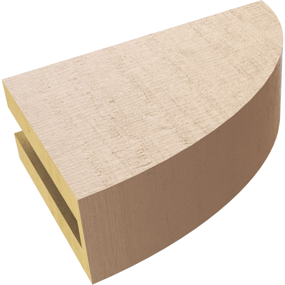 3"W x 9"D x 6"H Classic Durham Rough Cedar Woodgrain TimberThane Corbel, Primed Tan