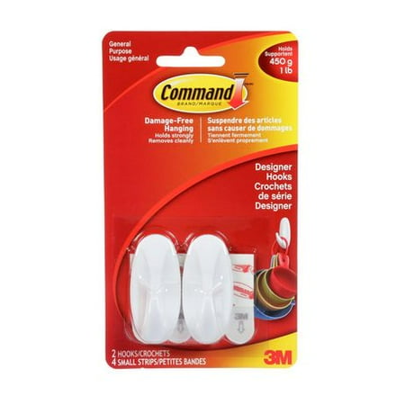 

Commandâ¢ Small Designer Hooks (Pack of 3)