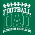 thumbnail image 5 of Wild Bobby, Football Dad Better Than a Regular Dad Father's Day Unisex Crewneck Sweatshirt, Kelly, Medium, 5 of 6