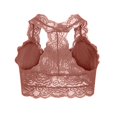 thumbnail image 4 of Patlollav Lingerie for Women's Plus Size Vest Crop Wire Free Bra Lace Lingerie Sexy V-Neck Underwear, 4 of 6