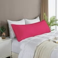 thumbnail image 3 of Body Pillow Cover, 100% Smooth Egyptian Cotton 600 TC, Luxurious, Breathable, Cooling Body Pillow Cover, Pack of 1 with Hidden Zipper Closure (Hot Pink Solid, 20x60 Inches ), 3 of 6