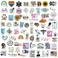 thumbnail image 2 of 75 Designs Nurse Stickers for Water Bottles and Laptop, Nursing Stickers for Nurse Students, Nurses, and Healthcare Workers, Waterproof, Reusable, No Residue Vinyl Decal Nurse Gift, 2 of 5