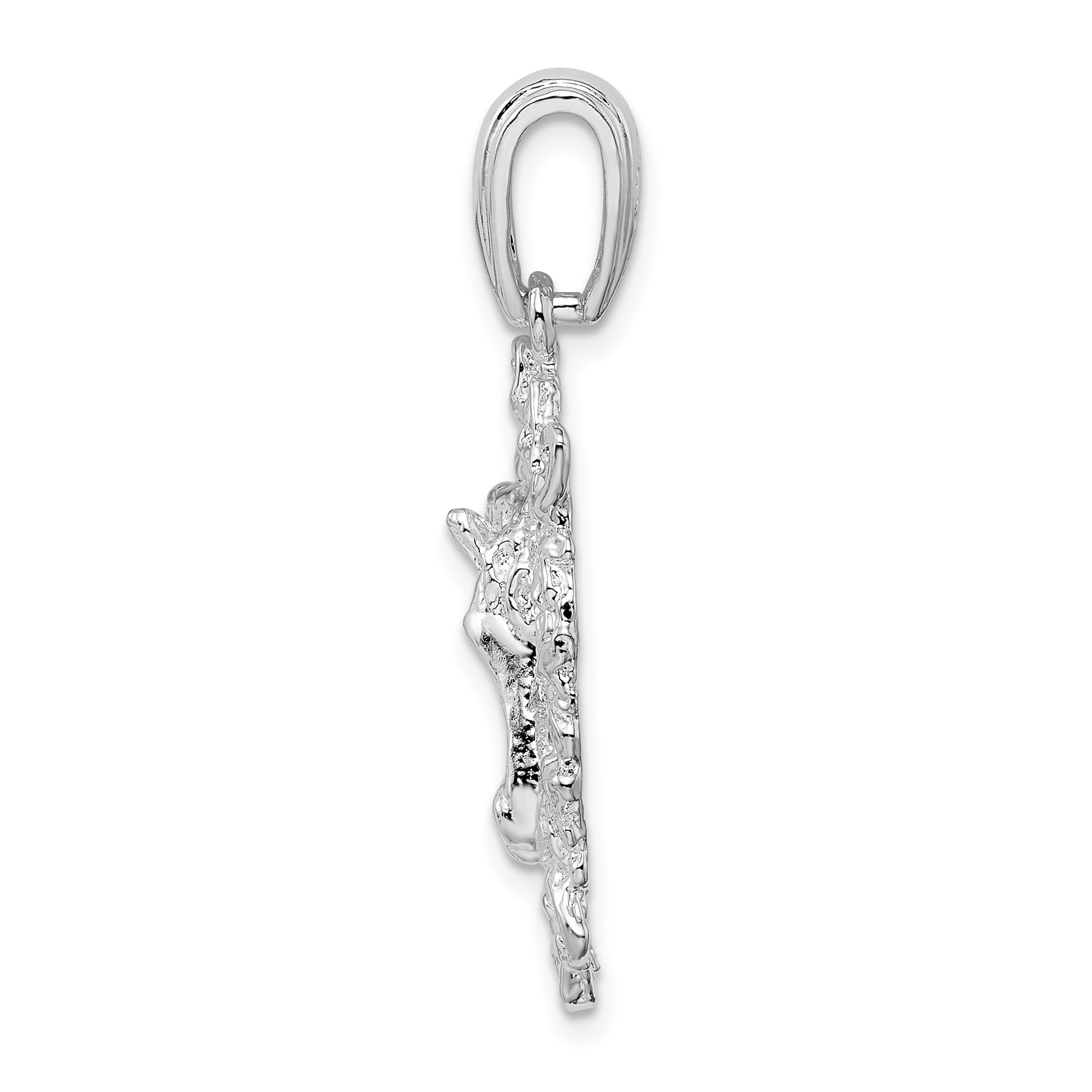 Sterling Silver Horse Head Pendant Necklace with Floral and Bow Accents for Women, Western Style Equestrian Jewelry for Animal Lovers