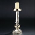 thumbnail image 1 of 14 x 5 in. Glass Candle Holder, Silver, 1 of 1