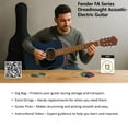 thumbnail image 3 of Fender FA Series Dreadnought Acoustic-Electric Guitar - Saphire Blue Bundle with Gig Bag, Strings, Picks, and Austin Bazaar Instructional DVD, 3 of 9