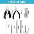 thumbnail image 4 of Nail Scissors Set, Stainless Steel Manicure Nail Clippers, Sharp Nail Clippers for Thick & Ingrown Toenails, 8 Pcs Pedicure Set Nail Scissors Toenails, 4 of 7