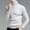 White, variant on NTACZA Turtleneck Sweaters Men Beige Cable Knit Slim Fit Sweaters Long Sleeve Pullover Solid Basic Shirt Mens Jumper L
