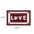 thumbnail image 3 of Valentine Welcome Door Mats Front Door Outdoor Entry Valentine’s Day Gnomes Doormat Home Non Slip Washable Seasonal Holiday Floor Mat Doormat Indoor Valentines Day Anniversary Wdding Decor, 3 of 7
