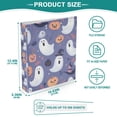 thumbnail image 3 of FORMRS 3 Ring Binder with Pockets 1.5" D-Rings Clip Board 200 Sheets Capacity, Blue Cute Halloween, 3 of 8