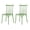 Green, variant on Strata Furniture Tiras Polypropylene Outdoor Dining Chair in Mint (Set of 2)