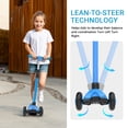 thumbnail image 6 of SPPTTY Toddler Kick Scooter with 3 LED Lighted Wheels and 3 Adjustable Height Handlebars ,Folding Kids Scooter for Boys Girls Ages 2-5,Blue, 6 of 7
