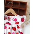 thumbnail image 4 of Guzomy 12-18M Kids Girl Dress, Kids Girl Summer Ruffle Sleeve Dress, Cute Ladybug Print Casual Daily Party Outfit for Kids Girls, 4 of 7