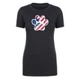 thumbnail image 2 of American Flag Dog Paw, Women's Graphic T-shirts, 4th of July T-shirts - Charcoal MH200WPATRIOT S4 L, 2 of 3