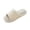 Beige, variant on Open Toe Cotton Sliders, Women's Checkered Embossed House Slippers Casual Open Toe Soft Cotton Sliders, Lightweight Breathable Indoor Lounge Mules, Non Slip Home Bedroom Floor Shoes, Pink 6.5