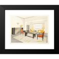 thumbnail image 2 of Genevriere et Domin 14x12 Black Modern Framed Museum Art Print Titled - Dining Room (1920), 2 of 5