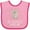 Pink and Fuchsia, variant on Inktastic My Abuelita Loves Me Girls Girls Baby Bib