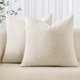 thumbnail image 1 of Fundas de almohada decorativas MIULEE, 2 unidades, chenilla, 46 x 46 cm, color blanco, 1 of 6
