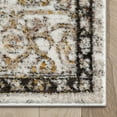 thumbnail image 4 of Well Woven Horosan Heriz Medallion Modern Floral Grey Ivory 2' x 7' Runner Rug, 4 of 7