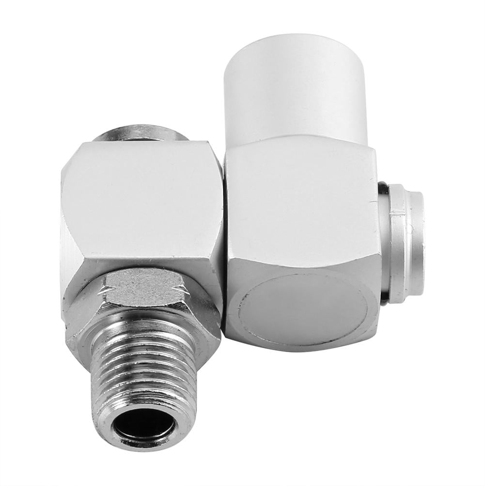4Pcs 1/4'' Aluminum 360° Swivel Air Hose Connectors Adapter Fitting Tool Coupler