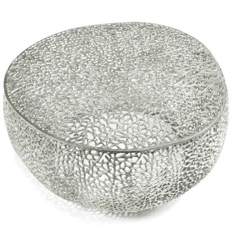 Project 62 Manila Round Hammered Drum Coffee Table Brass Com Project 62 Manila Round Hammered Drum, Astrid Mid Century Round Dining Table With Extension Leaf Project 62tm