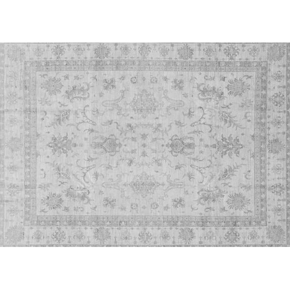 Ahgly Company Indoor Rectangle Oriental Gray Traditional Area Rugs, 8' x 12'