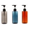 thumbnail image 2 of Empty Plastic Pump Bottles, 16.9 Oz/500ML Refillable Shampoo Bottles for Shampoo and Conditioner Dispensers,3PCS, 2 of 7