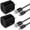 Black, variant on Hootek 2 Port Fast Charger 2 Pack Dual Port USB Adapter 2.1A Type-C Wall Charger, Quick Charger with 2 Pack 6FT USB-C Cable Cord Nylon Braided Fast Charging for Samsung, Black