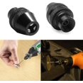 thumbnail image 4 of 2pcs Keyless Chuck Three-jaw Mini Multi-functional Quick Change Adapter Drill Chucks Electric Grinder Tool 9/32-40 6.2mm Shanks Compatible, 4 of 4