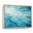 thumbnail image 2 of Designart "Horizon Of Azure Blue Lagoon II" Coastal Waves Floater Framed Wall Decor, 2 of 5