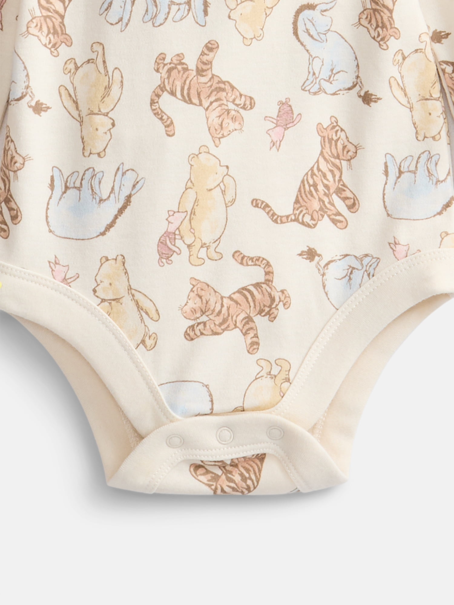 Disney Baby Wishes + Dreams Winnie the Pooh Bodysuits with Long Sleeves, 3 Piece, Sizes Newborn-18M