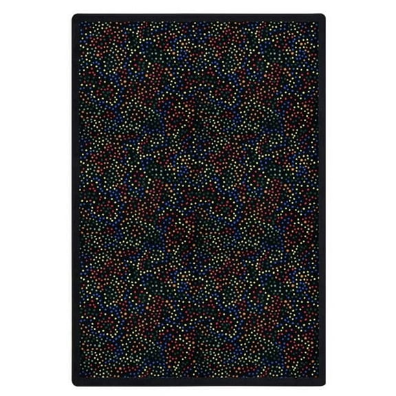Kaleidoscope Dots Aglow Rectangle Whimsical Area Rugs  02 Multi Color - 3 ft. 10 in. x 5 ft. 4 in.