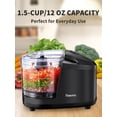 thumbnail image 5 of Mini Food Chopper – Small Electric Food Processor, 350ml Compact Vegetable Blender, Removable bowl, lid & blade, Simple one-button operation, 100W, 5 of 7