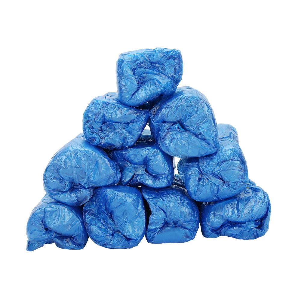ACOUTO Disposable Shoe Cover,100Pcs PE Elastic Stretch Non Slip Dustproof  And Waterproof Shoe Covers Overshoes - Walmart.com