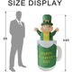 thumbnail image 5 of Decoraciones para el Día de San Patricio, Accesorios para el Día de San Patricio, Regalos para el Día de San Patricio, 1,8 m/5,9 pies, Personajes irlandeses del Día de San Patricio, Decoración inflabl, 5 of 9
