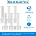 thumbnail image 2 of 20Pcs Pool Joint Pins Sturdy Waterproof Plastic White Removable Replacements for Outdoor, 2 of 7