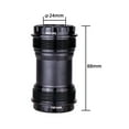 thumbnail image 4 of ZTTO ZTTO T47 Threaded Bottom Bracket, 24mm Spindle, 68/73mm Shell, Black Aluminum Alloy, Internal/External Options, 4 of 6