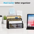 thumbnail image 2 of Organizador de Correos Marbrasse de Malla Metálica con 3 Compartimentos, Paquete de 2, 2 of 6