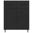 thumbnail image 3 of vidaXL Sideboard Black 69.5x34x90 cm Engineered Wood, 3 of 5