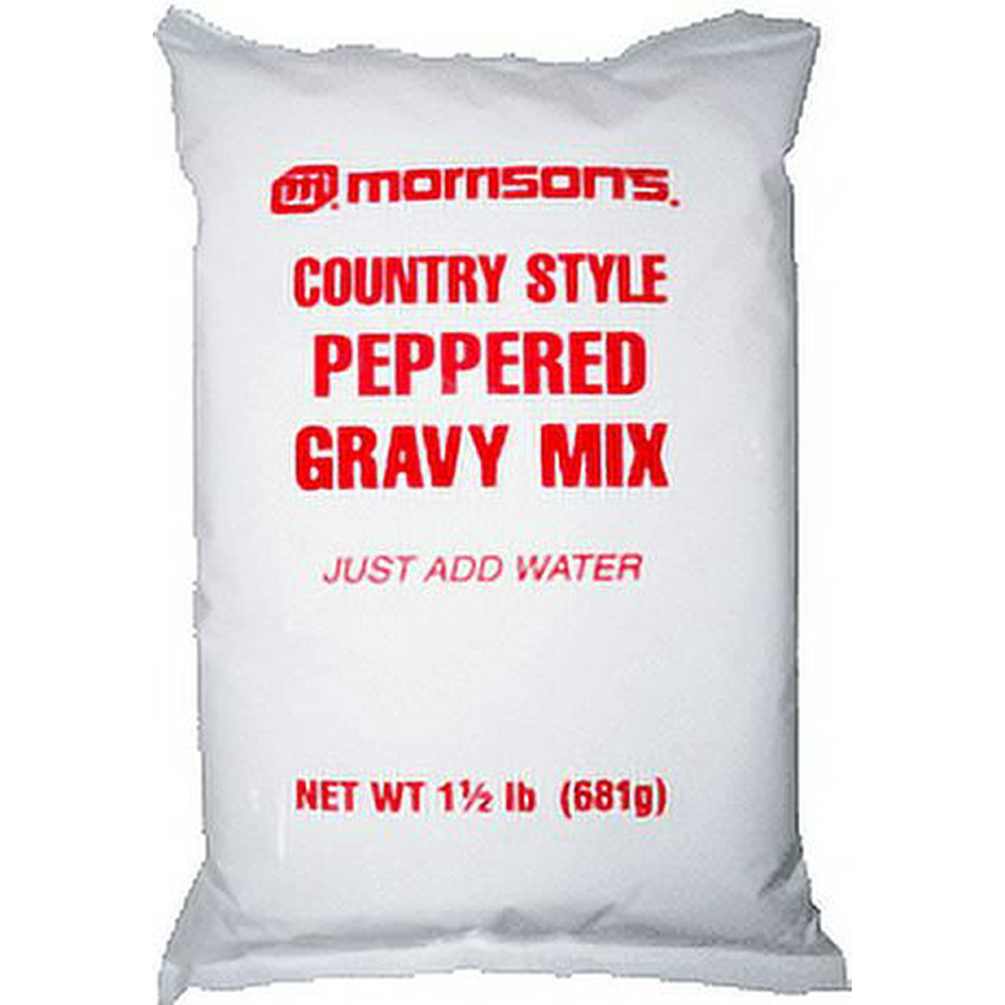 Morrison's Country Style Gravy Mix, 24 Oz, No Cholesterol, Easy Pour Pouch