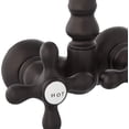 thumbnail image 2 of Elements Of Design DT0715AX Double Handle Wall Mounted Clawfoot Tub Filler - Bronze, 2 of 2